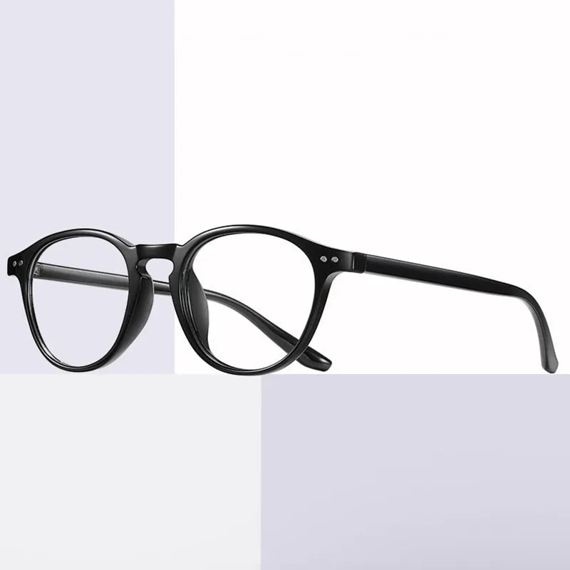 Hotochki Unisex Full Rim Round TR-90 Resin Frame Eyeglasses 2318