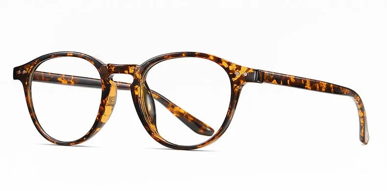 Hotochki Unisex Full Rim Round TR-90 Resin Frame Eyeglasses 2318