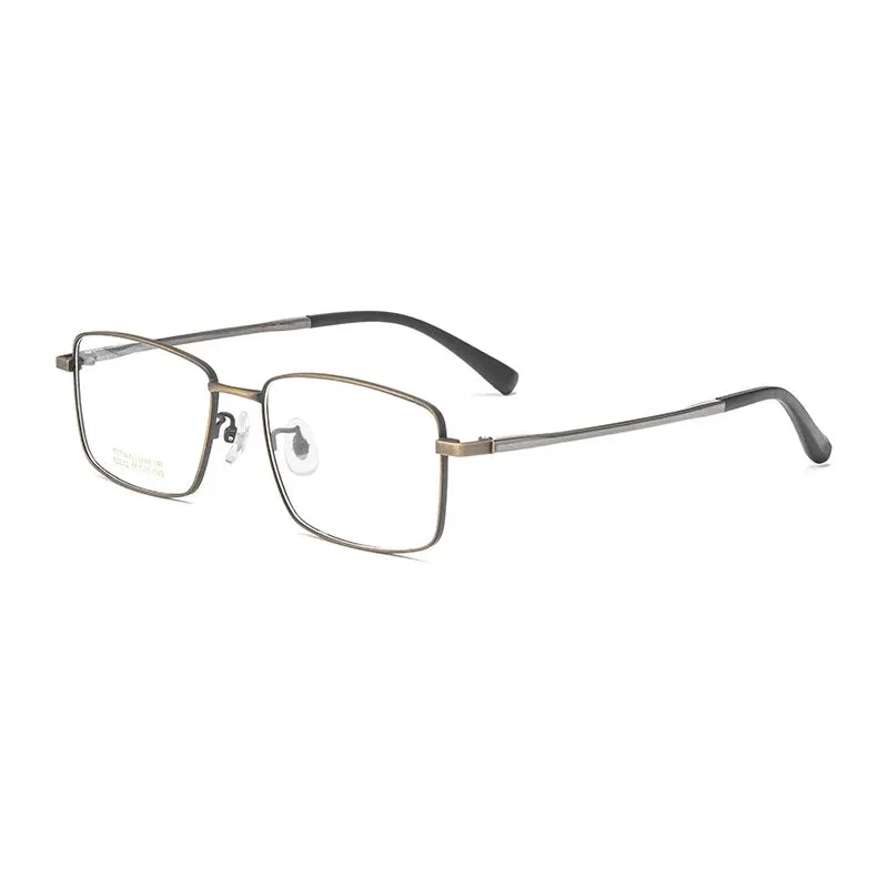 Hotochki Unisex Full Rim Square Titanium Eyeglasses N80012n