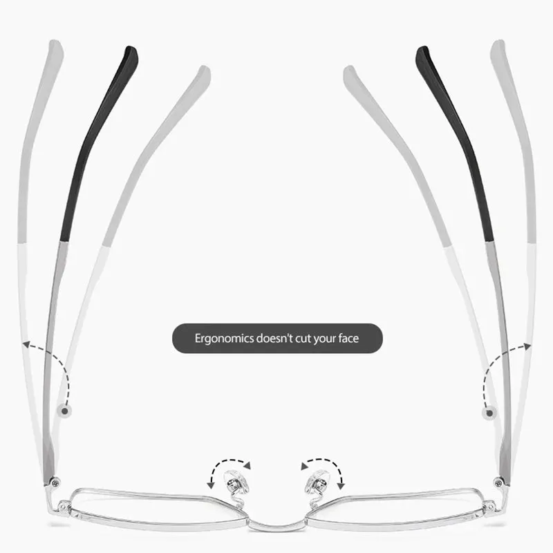 Hotochki Unisex Full Rim Square Titanium Eyeglasses N80012n