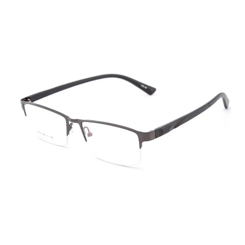 Hotochki Unisex Semi Rim Alloy Frame Eyeglasses 16019