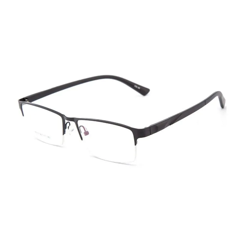 Hotochki Unisex Semi Rim Alloy Frame Eyeglasses 16019