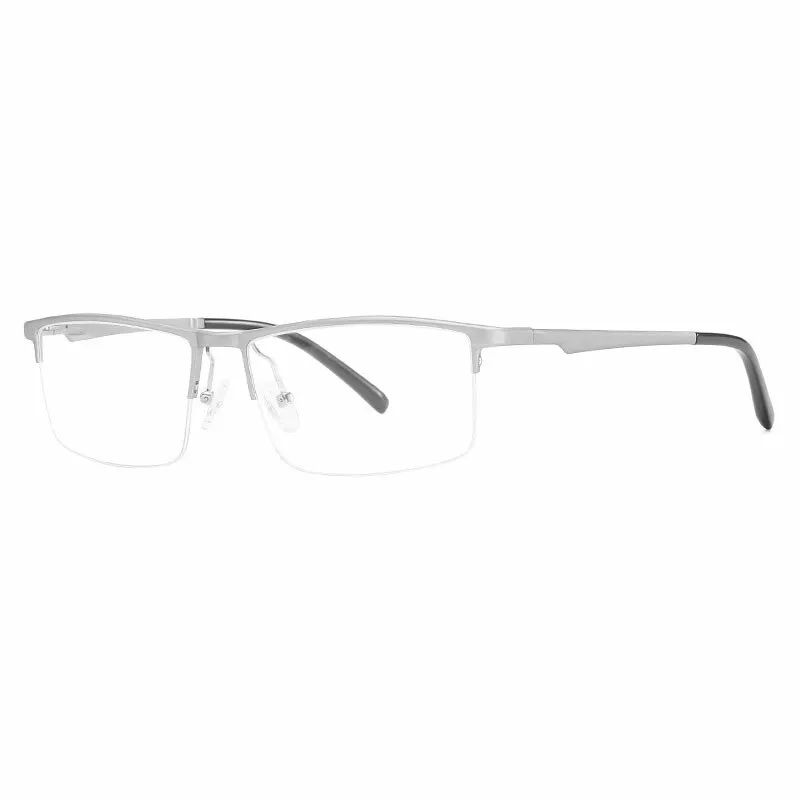 Hotochki Unisex Semi Rim Aluminum Magnesium Alloy Frame Eyeglasses 6331