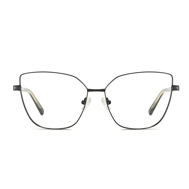 Hotochki Womens Full Rim Cat Eye Alloy Eyeglasses 3002