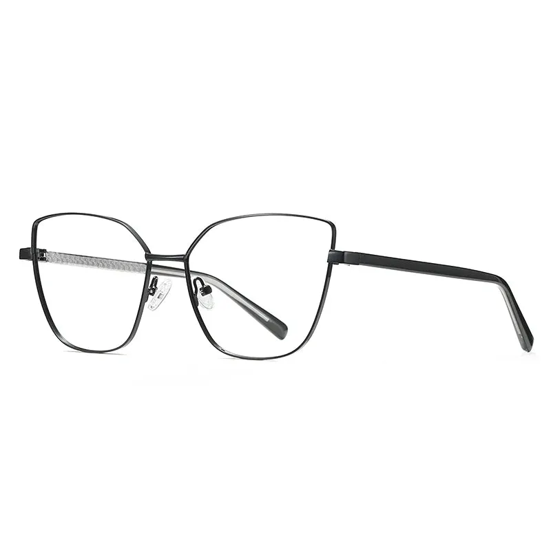 Hotochki Womens Full Rim Cat Eye Alloy Eyeglasses 3002