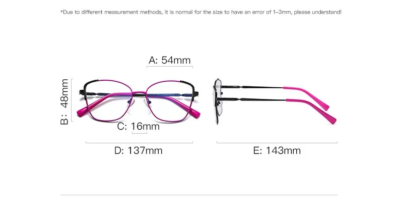 Hotochki Women's Full Rim Polygon Alloy Frame Eyeglasses 3014