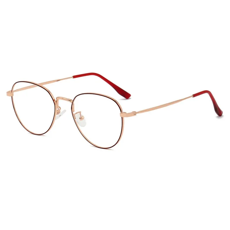 Hotochki Women's Full Rim Round Oval Alloy Eyeglasses L2092
