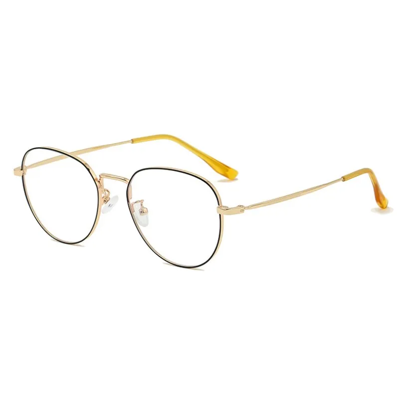 Hotochki Women's Full Rim Round Oval Alloy Eyeglasses L2092