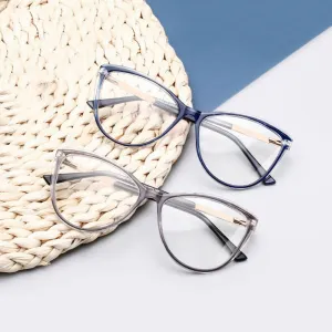 Hotony Unisex Full Rim Cat Eye Alloy Frame Eyeglasses 32002