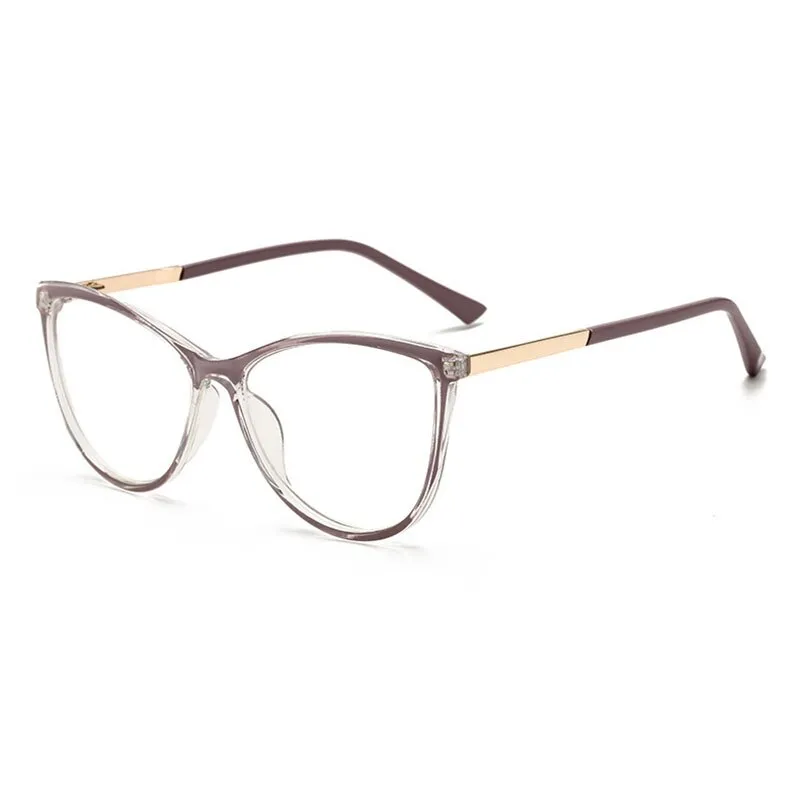 Hotony Unisex Full Rim Cat Eye Alloy Frame Eyeglasses 32002