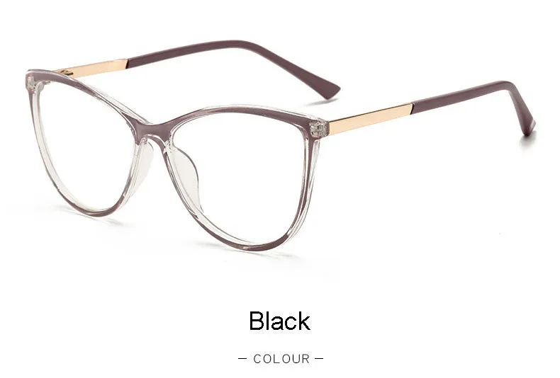 Hotony Unisex Full Rim Cat Eye Alloy Frame Eyeglasses 32002