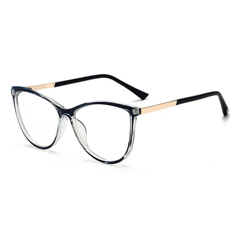 Hotony Unisex Full Rim Cat Eye Alloy Frame Eyeglasses 32002