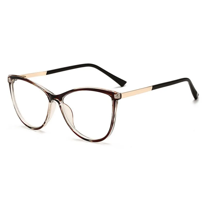 Hotony Unisex Full Rim Cat Eye Alloy Frame Eyeglasses 32002
