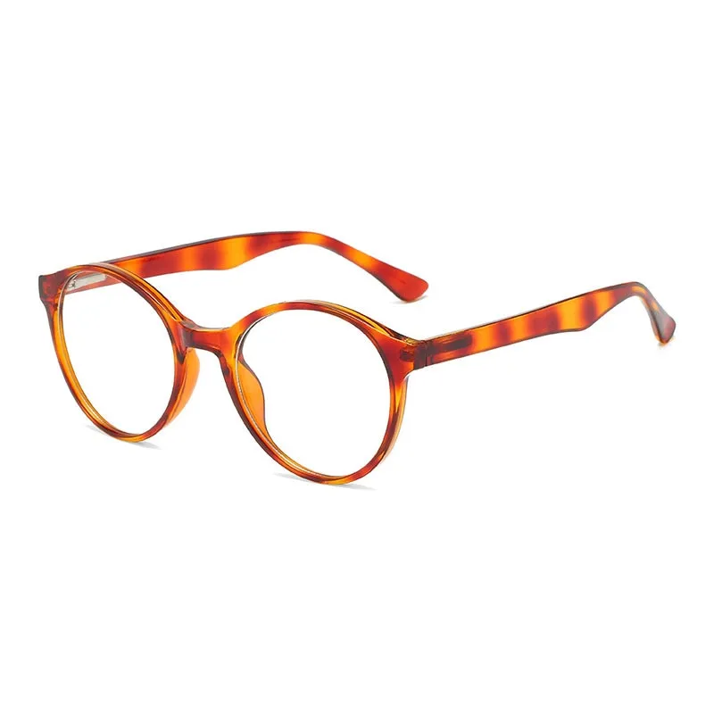 Hotony Unisex Full Rim Round Acetate Alloy Eyeglasses 8823