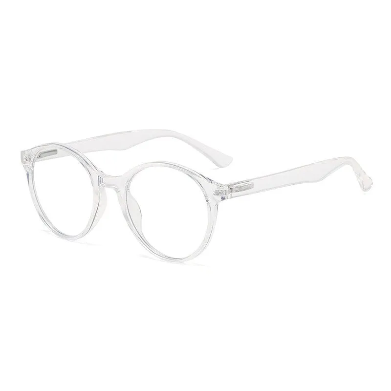 Hotony Unisex Full Rim Round Acetate Alloy Eyeglasses 8823