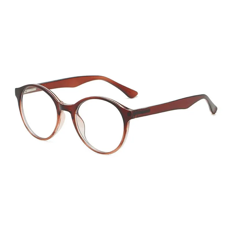 Hotony Unisex Full Rim Round Acetate Alloy Eyeglasses 8823