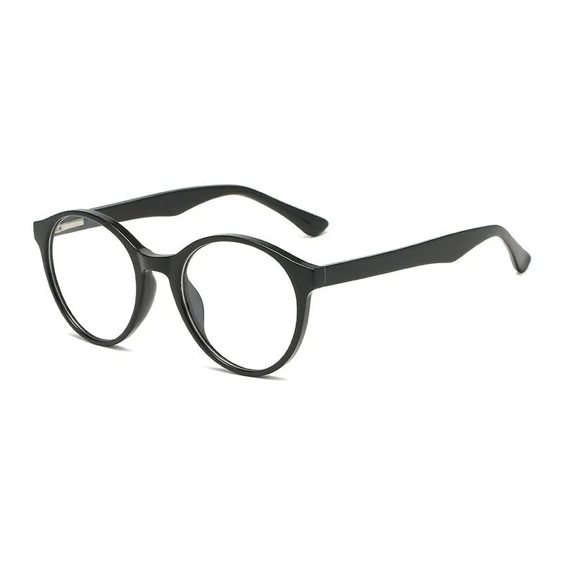 Hotony Unisex Full Rim Round Acetate Alloy Eyeglasses 8823