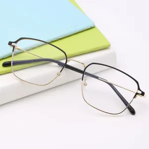 Hotony Unisex Full Rim  Square Alloy Frame Eyeglasses 5006