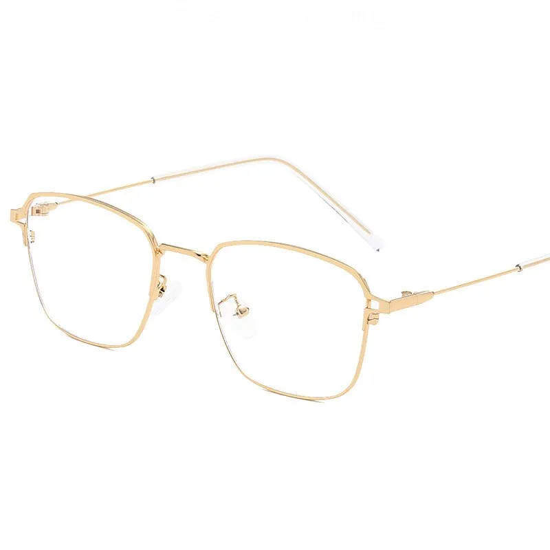 Hotony Unisex Full Rim  Square Alloy Frame Eyeglasses 5006