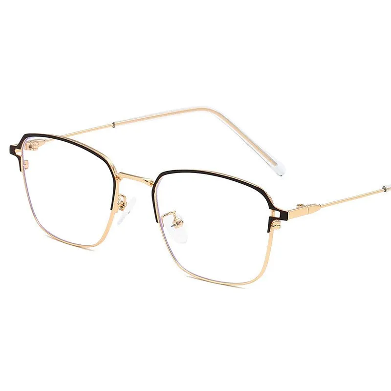 Hotony Unisex Full Rim  Square Alloy Frame Eyeglasses 5006