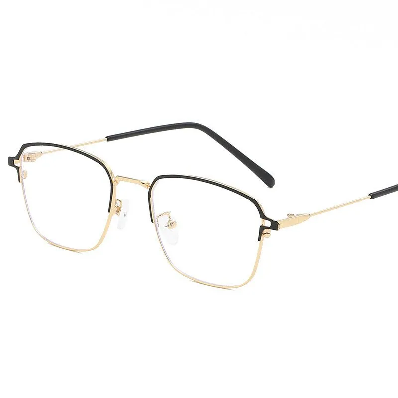 Hotony Unisex Full Rim  Square Alloy Frame Eyeglasses 5006