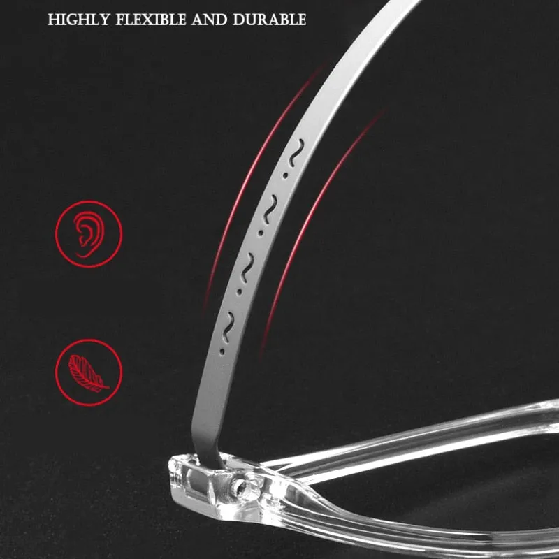 Hotony Unisex Full Rim Square Tr 90 Alloy Eyeglasses 99103T