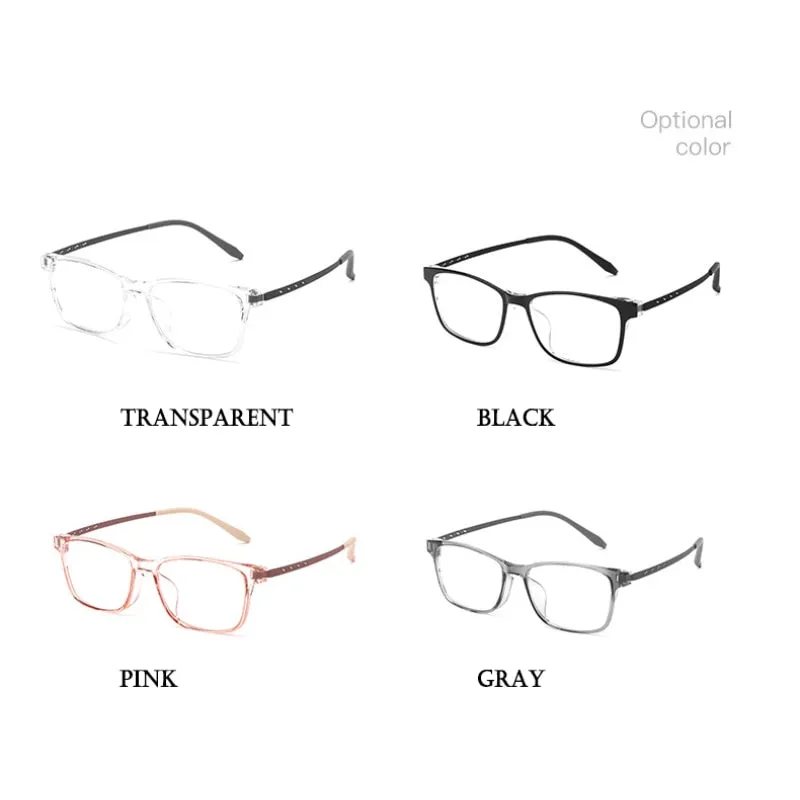 Hotony Unisex Full Rim Square Tr 90 Alloy Eyeglasses 99103T