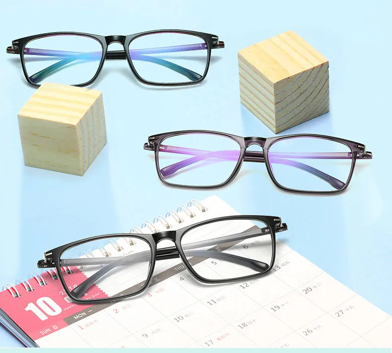 Hotony Unisex Full Rim Square TR 90 Frame Eyeglasses 11772