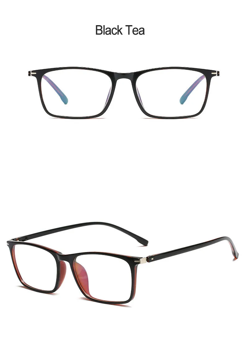 Hotony Unisex Full Rim Square TR 90 Frame Eyeglasses 11772