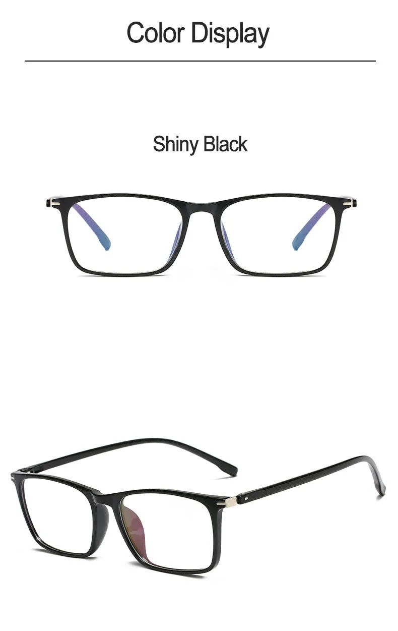 Hotony Unisex Full Rim Square TR 90 Frame Eyeglasses 11772