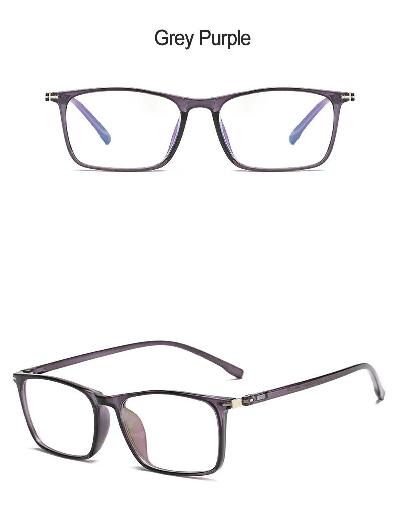 Hotony Unisex Full Rim Square TR 90 Frame Eyeglasses 11772