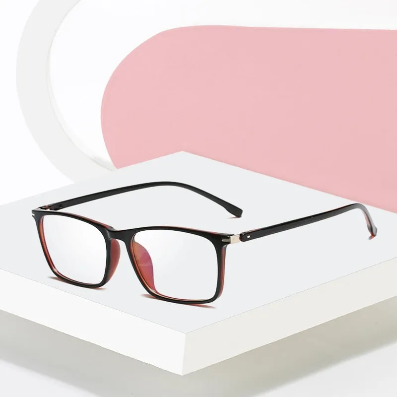 Hotony Unisex Full Rim Square TR 90 Frame Eyeglasses 11772