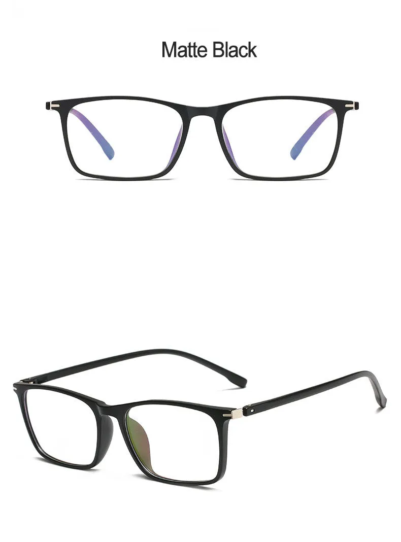 Hotony Unisex Full Rim Square TR 90 Frame Eyeglasses 11772