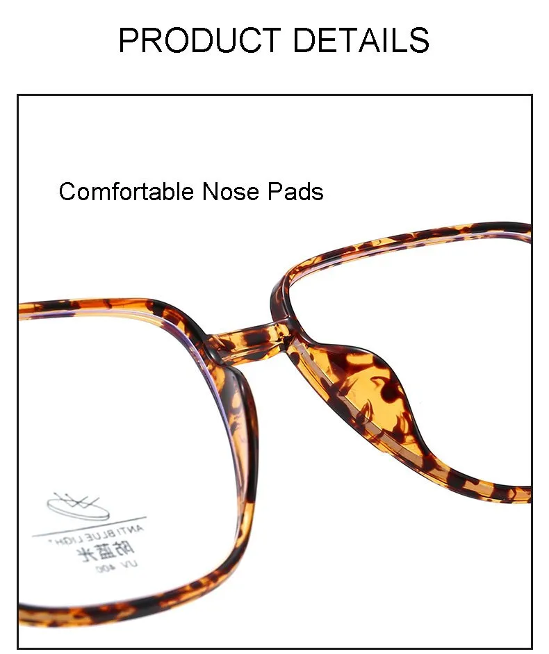 Hotony Unisex Full Rim Square TR 90 Resin Frame Eyeglasses 8877