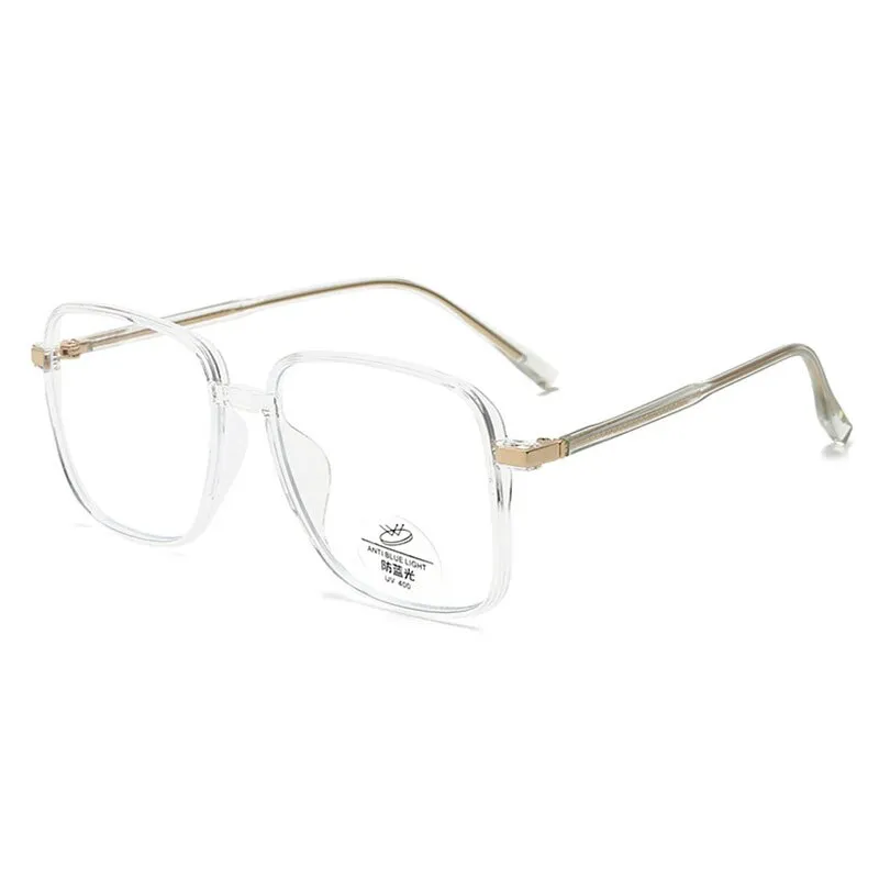 Hotony Unisex Full Rim Square TR 90 Resin Frame Eyeglasses 8877