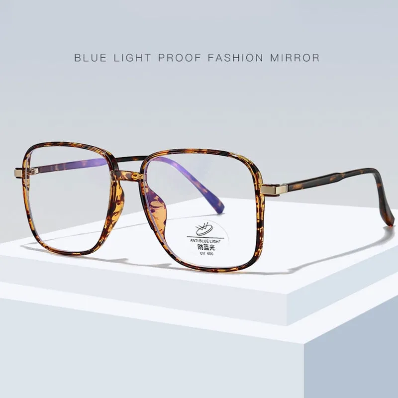 Hotony Unisex Full Rim Square TR 90 Resin Frame Eyeglasses 8877