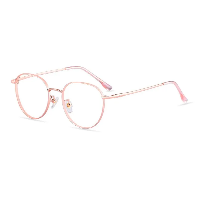 Hotony Unisex Full Rim Titanium Alloy Polygonal Frame Eyeglasses 80047