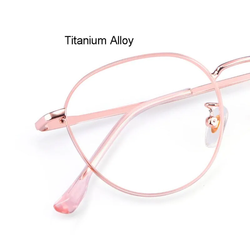 Hotony Unisex Full Rim Titanium Alloy Polygonal Frame Eyeglasses 80047