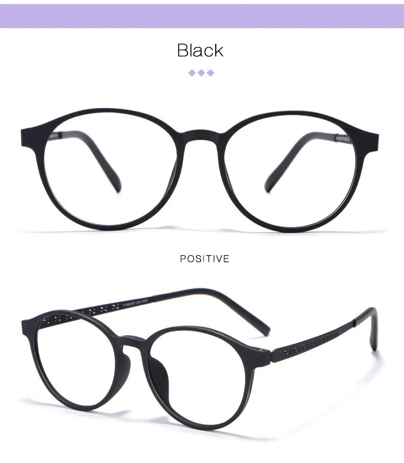 Hotony Unisex Full Rim TR 90 Resin Titantium Temple Frame Eyeglasses 8868