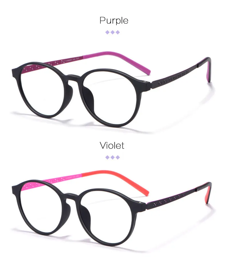 Hotony Unisex Full Rim TR 90 Resin Titantium Temple Frame Eyeglasses 8868