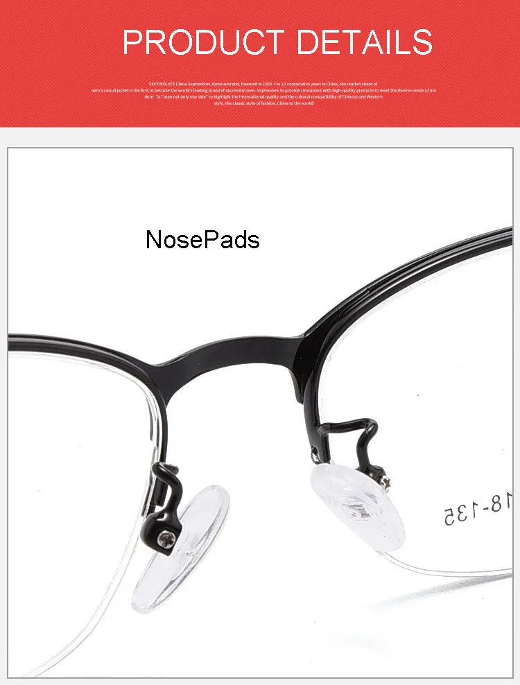 Hotony Unisex Full/Semi Rim Alloy Frame Eyeglasses 2516