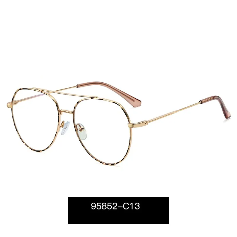 Hotony Women's Full Rim Aviator Alloy Frame Eyeglasses 95852
