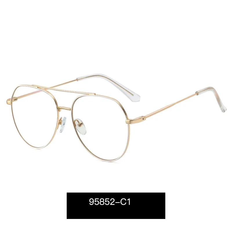 Hotony Women's Full Rim Aviator Alloy Frame Eyeglasses 95852