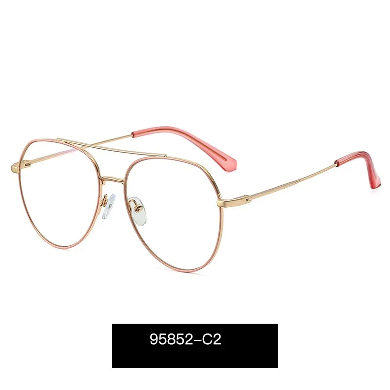 Hotony Women's Full Rim Aviator Alloy Frame Eyeglasses 95852