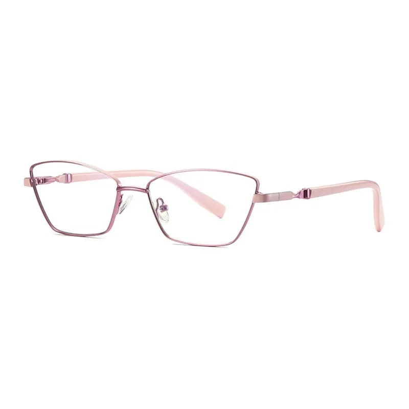 Hotony Women's Full Rim Cat Eye Alloy Front Frame Eyeglasses 3012