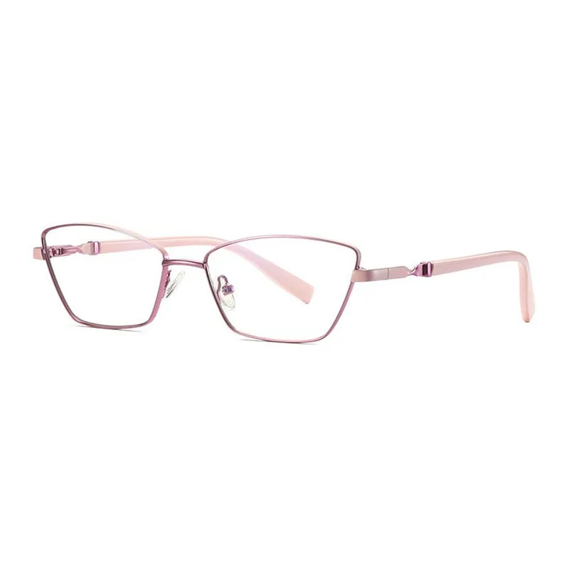 Hotony Women's Full Rim Cat Eye Alloy Front Frame Eyeglasses 3012