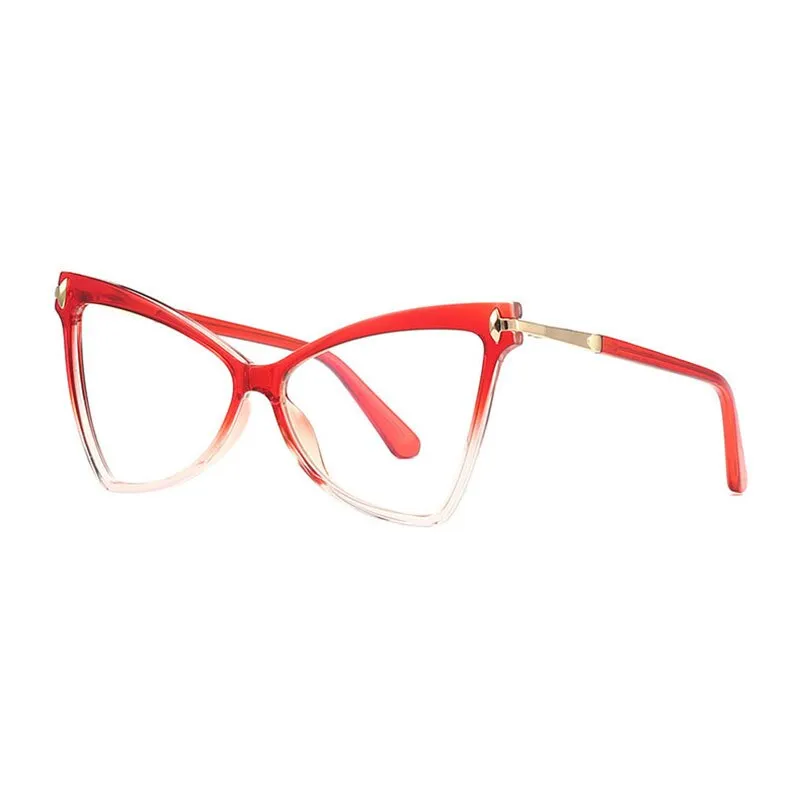 Hotony Women's Full Rim Cat Eye TR 90 Frame Eyeglasses 2077
