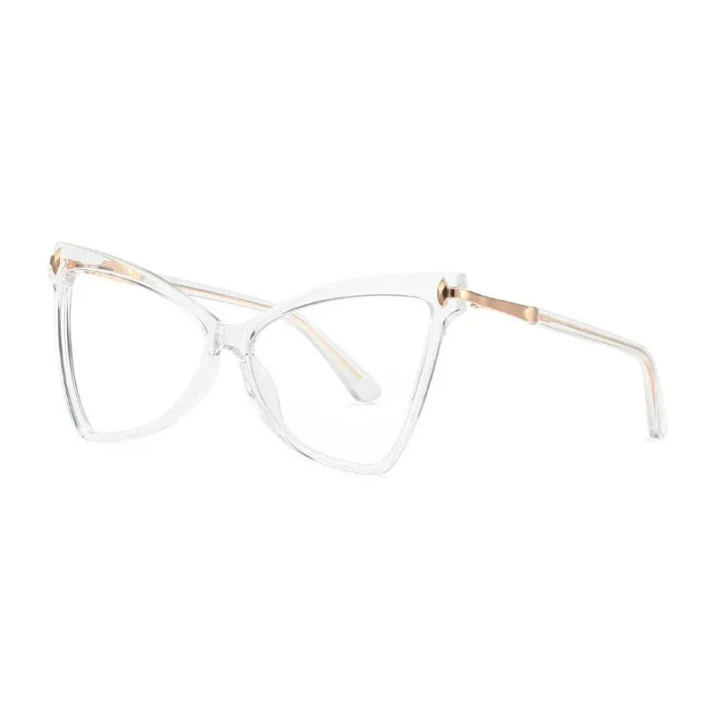 Hotony Women's Full Rim Cat Eye TR 90 Frame Eyeglasses 2077