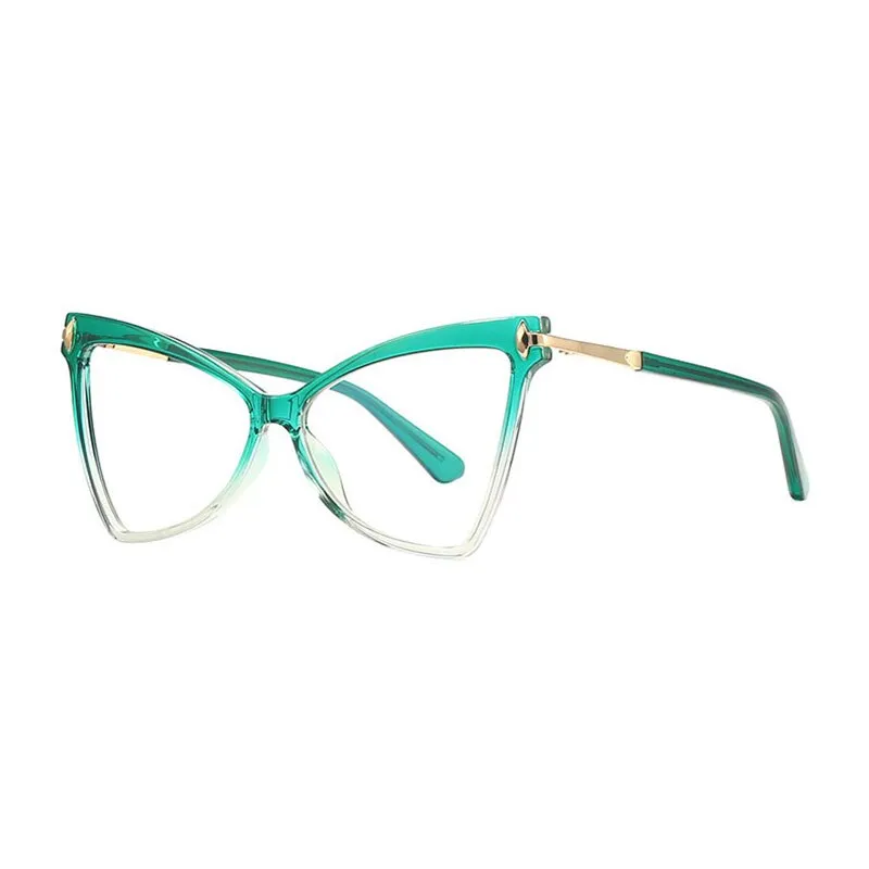 Hotony Women's Full Rim Cat Eye TR 90 Frame Eyeglasses 2077