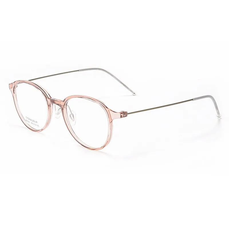 Hotony Women's Full Rim Round Square Acetate Eyeglasses 5820m